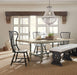 Ciao Bella 84in Trestle Table w/ 2-18in Leaves-Natural/Gray image