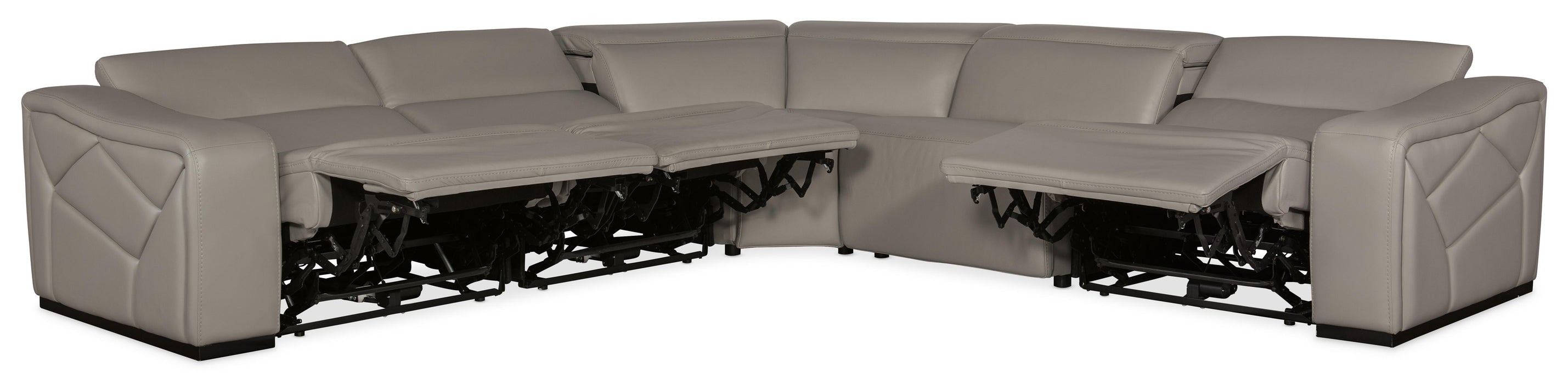 Opal 5 Piece Sectional with 2 Power Recliners & Power Headrest