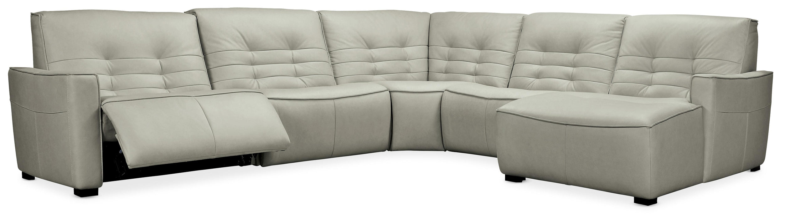 Reaux 5-Piece RAF Chaise Sectional w/2 Power Recliners image