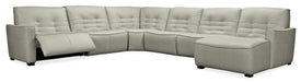 Reaux Grandier 6-Piece RAF Chaise Sectional w/ 2 Recliners image