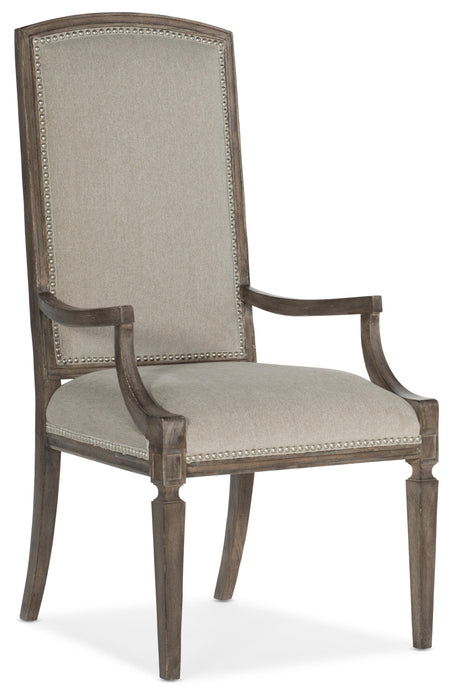 Woodlands Arched Upholstered Arm Chair - 2 per carton/price ea