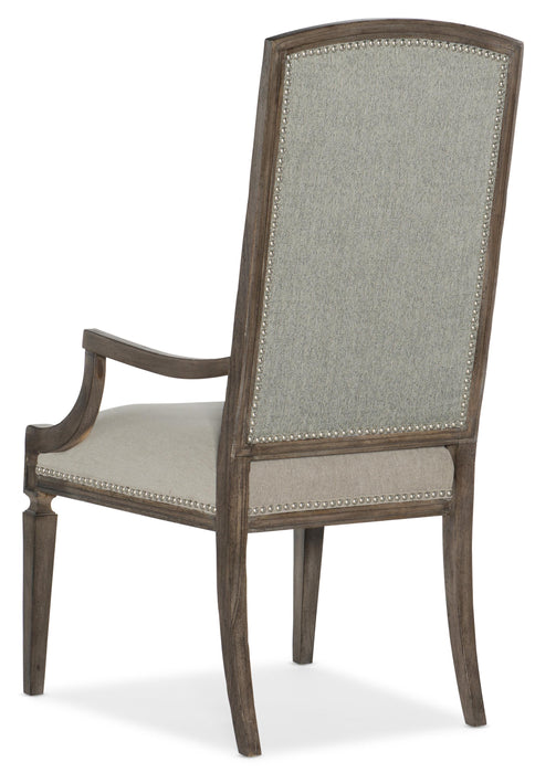Woodlands Arched Upholstered Arm Chair - 2 per carton/price ea