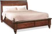 Aspenhome Cambridge King Bed in Brown Cherry - Furniture City (CA)l