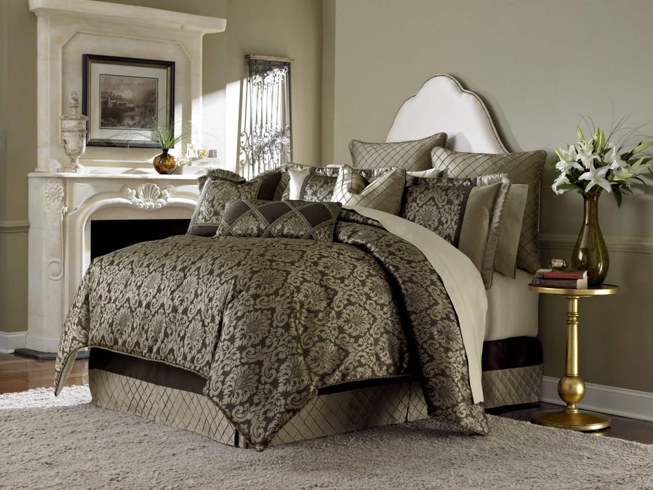 Imperial 9-Piece Queen Comforter Set - Bronze