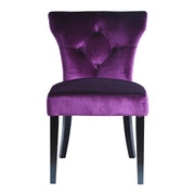 Elise Side Chair in Purple Velvet - Set of 2 - Furniture City (CA)l