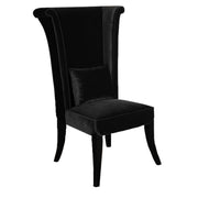 Mad Hatter Dining Chair In Black Rich Velvet - Furniture City (CA)l