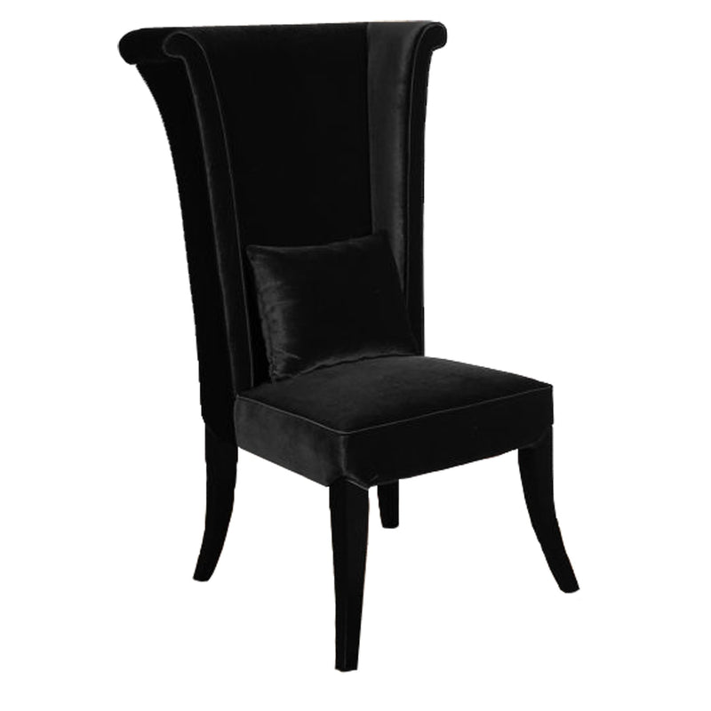 Mad Hatter Dining Chair In Black Rich Velvet - Furniture City (CA)l