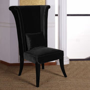 Mad Hatter Dining Chair In Black Rich Velvet - Furniture City (CA)l