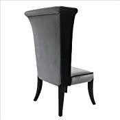 Mad Hatter Dining Chair In Gray Rich Velvet - Furniture City (CA)l