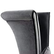 Mad Hatter Dining Chair In Gray Rich Velvet