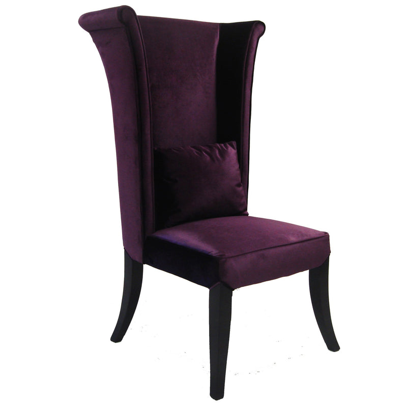 Mad Hatter Dining Chair In Purple Rich Velvet - Furniture City (CA)l