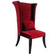 Mad Hatter Dining Chair In Red Rich Velvet - Furniture City (CA)l