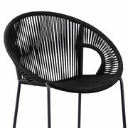 Acapulco 30" Indoor Outdoor Steel Bar Stool with Black Rope - Furniture City (CA)l