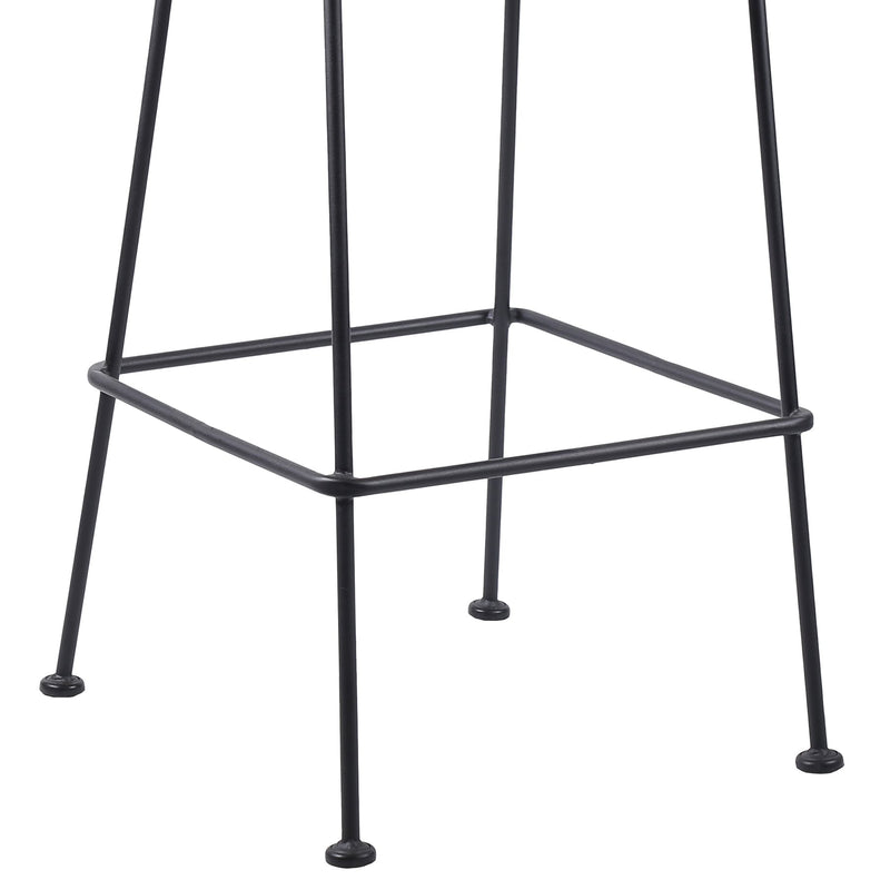 Acapulco 26" Indoor Outdoor Steel Bar Stool with Brick Red Rope - Furniture City (CA)l