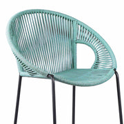 Acapulco 26" Indoor Outdoor Steel Bar Stool with Wasabi Rope - Furniture City (CA)l