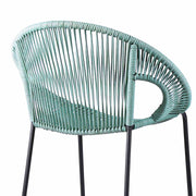 Acapulco 26" Indoor Outdoor Steel Bar Stool with Wasabi Rope - Furniture City (CA)l