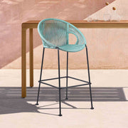 Acapulco 26" Indoor Outdoor Steel Bar Stool with Wasabi Rope - Furniture City (CA)l