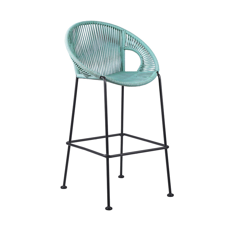 Acapulco 30" Indoor Outdoor Steel Bar Stool with Wasabi Rope - Furniture City (CA)l
