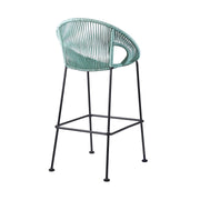 Acapulco 30" Indoor Outdoor Steel Bar Stool with Wasabi Rope - Furniture City (CA)l