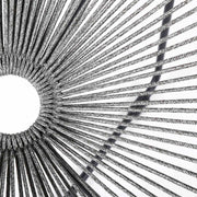 Acapulco Indoor Outdoor Steel Papasan Lounge Chair with Gray Rope - Furniture City (CA)l