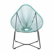 Acapulco Indoor Outdoor Steel Papasan Lounge Chair with Wasabi Rope - Furniture City (CA)l