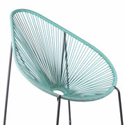 Acapulco Indoor Outdoor Steel Papasan Lounge Chair with Wasabi Rope - Furniture City (CA)l