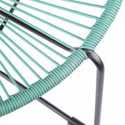 Acapulco Indoor Outdoor Steel Papasan Lounge Chair with Wasabi Rope - Furniture City (CA)l