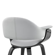 Adalyn Gray Faux Leather and Black Wood Dining Room Accent Chair - Furniture City (CA)l