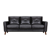 Almafi 82" Brown Leather Sofa - Furniture City (CA)l