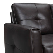 Almafi 82" Brown Leather Sofa - Furniture City (CA)l