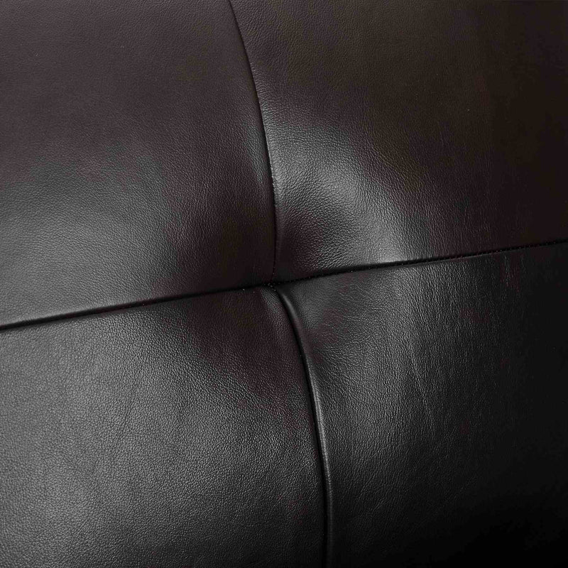 Almafi 82" Brown Leather Sofa - Furniture City (CA)l