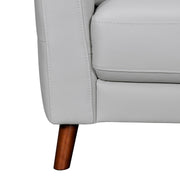 Almafi 82" Dove Gray Leather Sofa - Furniture City (CA)l