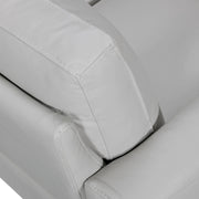 Almafi 82" Dove Gray Leather Sofa - Furniture City (CA)l