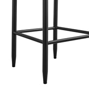 Alegria Outdoor Patio Bar Stool in Aluminum with Gray Rope and Cushions - Furniture City (CA)l