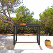 Alegria Outdoor Patio Bar Height Dining Table in Aluminum - Furniture City (CA)l