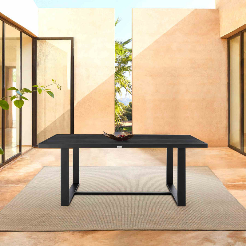 Alegria Outdoor Patio Dining Table in Aluminum - Furniture City (CA)l