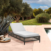Alegria Outdoor Patio Adjustable Chaise Lounge Chair in Aluminum with Gray Rope and Cushions - Furniture City (CA)l