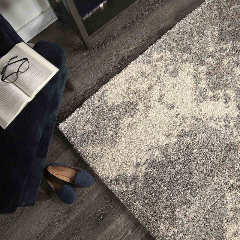 Airhaven Contemporary 5x8 Area Rug in Cream/Gray - Furniture City (CA)l