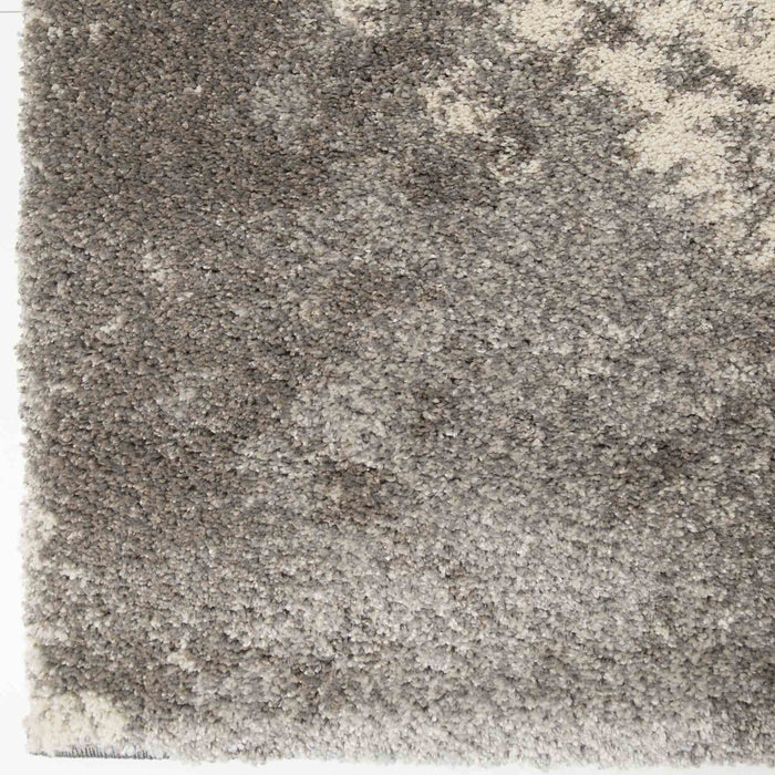 Airhaven Contemporary 8x10 Area Rug in Cream/Gray