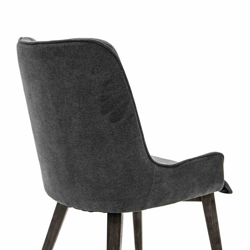 Alana Charcoal Upholstered Dining Chair - Set of 2 - Furniture City (CA)l