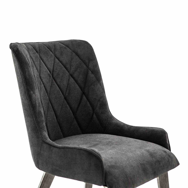 Alana Midnight Upholstered Dining Chair - Set of 2 - Furniture City (CA)l