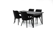 Alana Midnight Upholstered Dining Chair - Set of 2 - Furniture City (CA)l