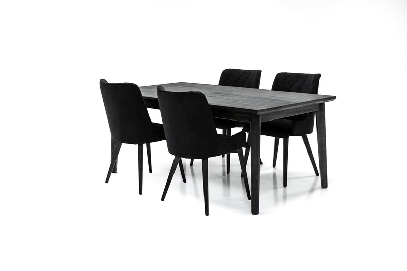 Alana Midnight Upholstered Dining Chair - Set of 2 - Furniture City (CA)l