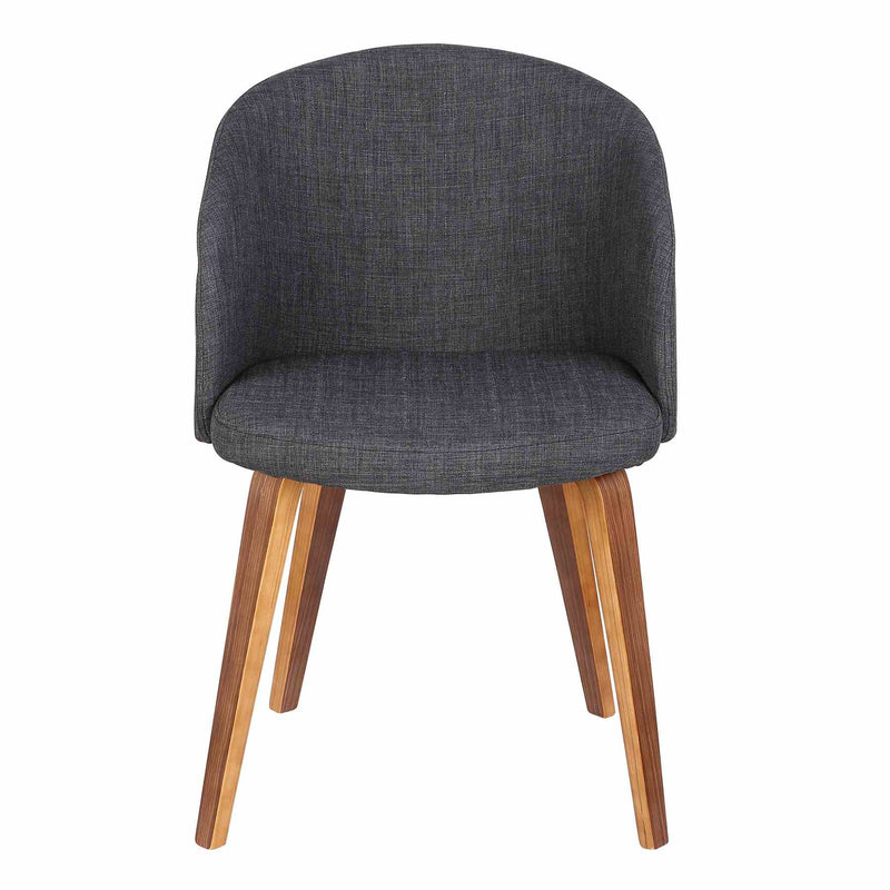 Alpine Mid-Century Dining Chair in Charcoal Fabric with Walnut Wood - Furniture City (CA)l