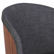 Alpine Mid-Century Dining Chair in Charcoal Fabric with Walnut Wood - Furniture City (CA)l