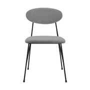 Alice Gray Velvet and Metal Dining Room Chairs - Set of 2 - Furniture City (CA)l