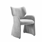 Alicia Modern Curved Back Gray Upholstered Dining Chair - Furniture City (CA)l