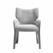 Alicia Modern Curved Back Gray Upholstered Dining Chair - Furniture City (CA)l