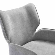 Alicia Modern Curved Back Gray Upholstered Dining Chair - Furniture City (CA)l