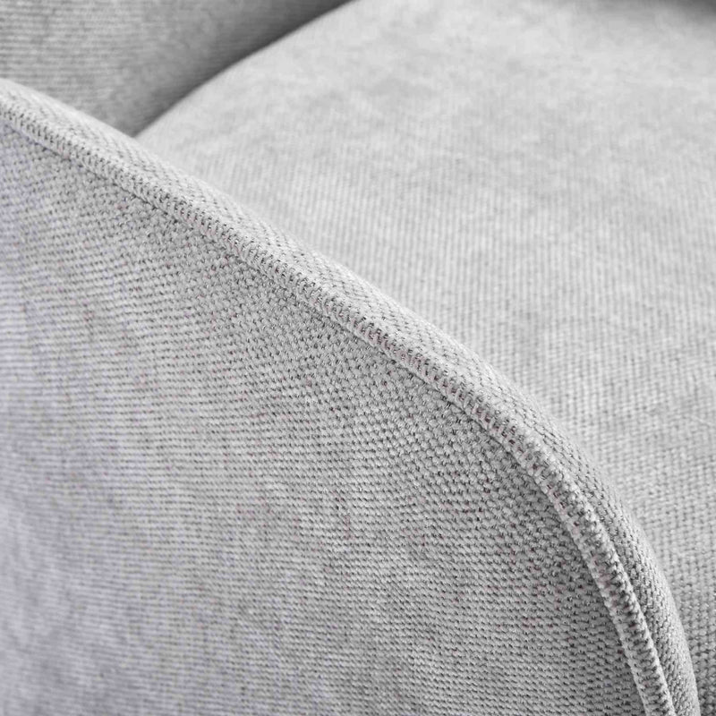 Alicia Modern Curved Back Gray Upholstered Dining Chair - Furniture City (CA)l